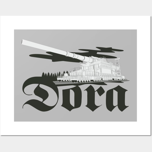 German super-heavy railway gun Dora (Schwerer Gustav) Wall Art by FAawRay